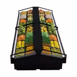 Koeleiland - 2580mm - 340 liter - Glazen voorkant