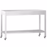 Tavolo da lavoro in acciaio inox PREMIUM - 1200x600mm - con ripiano inferiore & traversi di rinforzo