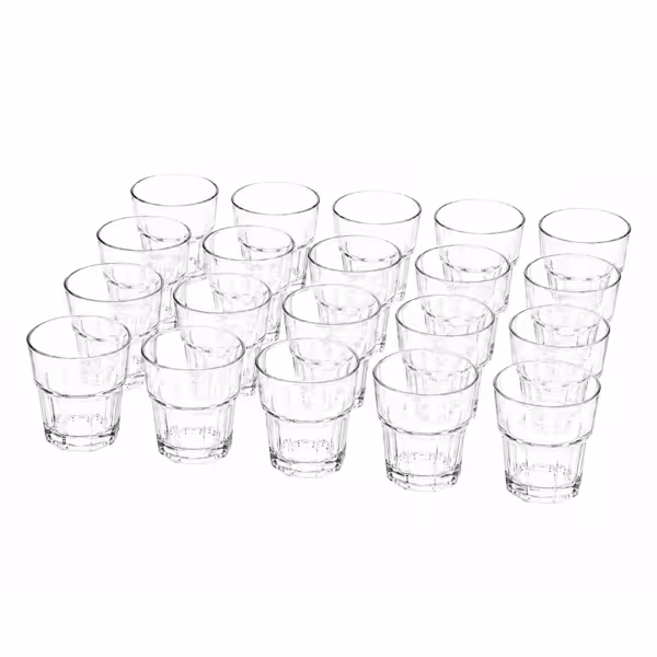 (50 pcs) Polycarbonate Drinking Glass - Clear - 200 ml