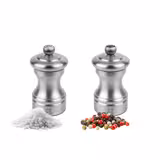 (6 bucăți) PEUGEOT | BISTRO HORECA CHEF - Râșnițe pentru sare și piper - Oțel inoxidabil - Înălțime: 100 mm