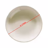 (24 pcs) TEOS | Deep Plate - Porcelain - Ø210mm - Cream