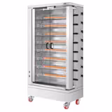 Elektro Hähnchengrill - 26,4 kW - mit 8 Spießen für bis zu 48 Hähnchen