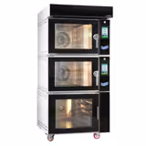 Bakkerij heteluchtoven met stoomfunctie - Touch - 2 bakkamers - 5x EN 600x400 - incl. rijskast