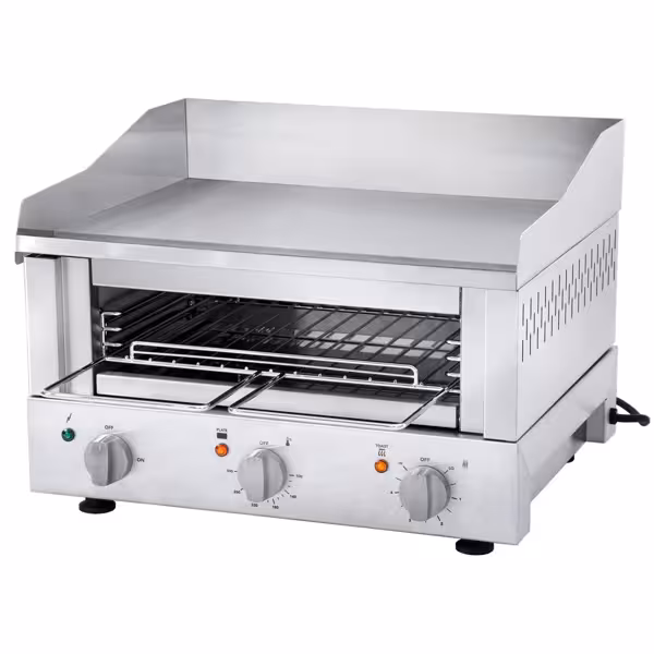 ROBAND | Industrial Griddle Toaster & Salamander Grill - 3.3 kW - 80-280°C - 230 V