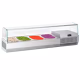 Countertop Prep Well / Refrigerated Topping Unit PREMIUM PLUS - 1328x413mm - 4x GN 1/3