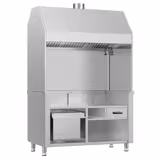 Neutralelementti holzkohle- ja kaasugrilleille BERLIN - 1360x790 mm; 2100 mm - ruostumaton teräs AISI 304 - yhteensopiva: KGE1200, GGE1200 - sis. filterhuppu, 3 suodatinta