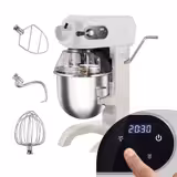 Planeetmenger - 20 liter - 1,1kW - met display, verlichting & 3 opzetstukken - Licht ivoor