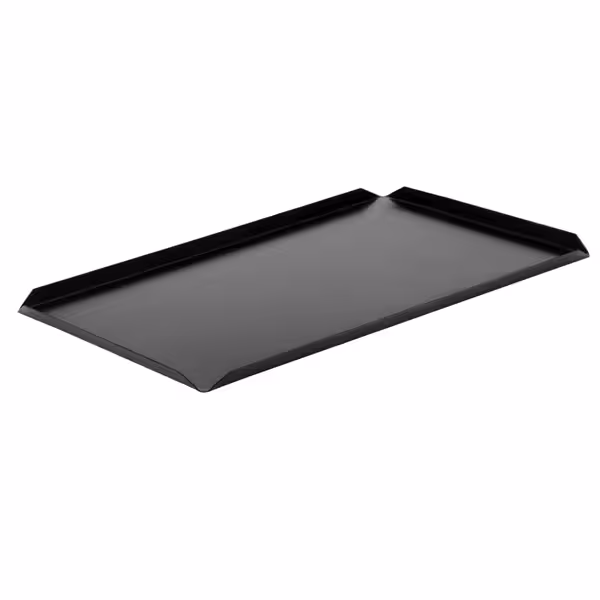 (5 stuks) Presenteerschaal - Aluminium - 600x100x10mm - rechthoekig - zwart