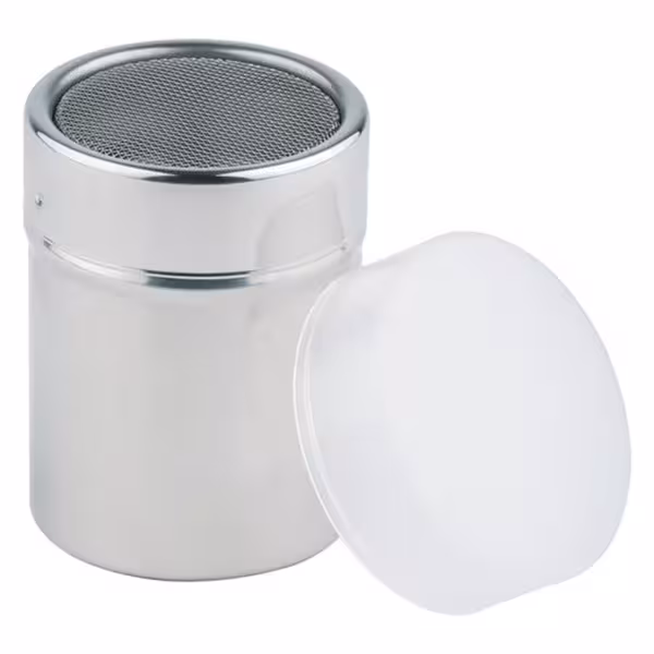 (6 stuks) Poedersuikerstrooier - RVS - 150ml - Hoogte: 75mm