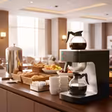 Commercial Filter Coffee Machine - 1.8L - 2.0 kW - with manual fill & 2 hot plates - incl. 2 glass jugs