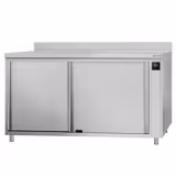 ECO Commercial Heated Worktop cabinet - 1800 x 600 mm - with raised edge and sliding doors - digital