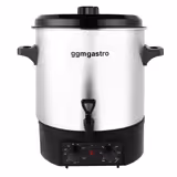 Vattenkokare och glöggvärmare - 27 l - 2 kW - rostfritt stål - med tappkran - justerbar termostat