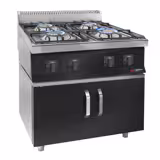 Gas Hob - 23kW - 4 burners - with base cabinet - 2 doors