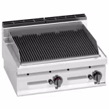 Gas lavasteengrill - 13,8kW - 0,8x0,714m - Gietijzeren rooster - Tafelmodel
