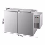 Nass-Abfallkühler - 2x 120 oder 2x 240 Liter - Aggregat Rechts