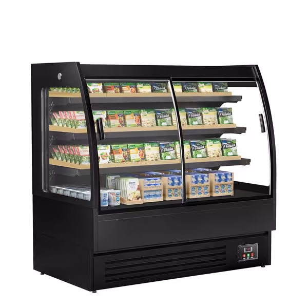 Armario refrigerador mural con puertas correderas - 1500mm - 480 litros - con iluminación LED y 3 estantes