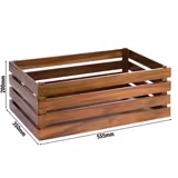 Trälåda SUPERBOX - trä - 555x350 mm - Höjd: 200 mm - passar för GN 1/1