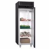 Dik Tip Endüstriyel Buzdolabı PREMIUM - GN 2/1 - 700L - 1 Kapı - Monoblok Soğutma - Fanlı Soğutma - Otomatik Defrost - R290 Soğutucu Gaz - Anthrazit