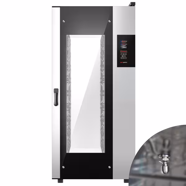 Horno combinado - Pantalla táctil - 20 × GN1/1, 10 × GN2/1