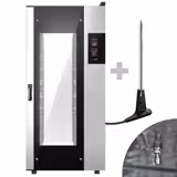 Electric Commercial Combi Oven - Digital Controls - 20x GN 1/1 or 10x GN 2/1 - incl. Automatic washing system, Core temperature probe, HACCP monitoring & USB