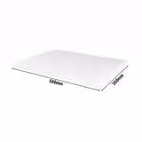 Rutschfestes Schneidebrett mit Stoppern - 300x500mm - HACCP-Konform - Weiß