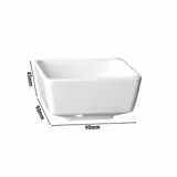 (6 Stück) Schale - FLOAT - Melamin - 0,16 Liter - eckig - Weiß