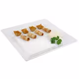 (6 stuks) Dienblad PURE - Melamine - 21x21cm - hoogte: 30mm - Wit - geschikt voor vaatwasser