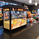 Commercial Tabletop Popcorn Machine – Dual Kettle - 10 kg/h - Black - 2.9 kW