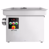 Tritacarne elettrico industriale 32 da banco - 600kg/h - 3kW - 236giri/min - refrigerato - piastra 3,5mm