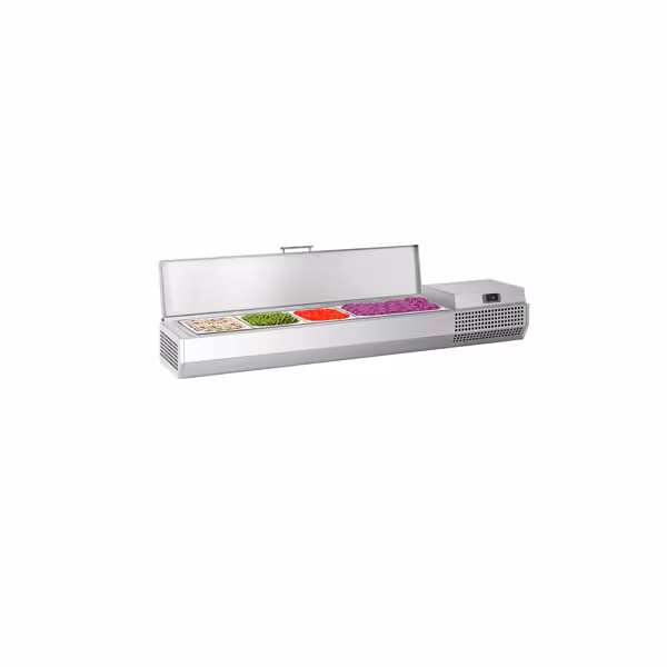 Opzetkoelvitrine PREMIUM PLUS - 1328x353mm - 5x GN 1/4