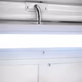 Vetrina gelato da banco - 465mm - Refrigerazione statica - per 2x Vasca da gelato da 5 Litri - Nero - Vetro dritto - Apertura coperchio lato cliente