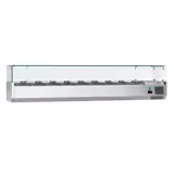 Vetrina Refrigerata Porta Ingredienti / Vetrina Gastronorm ECO - 2000x395mm - 9x GN 1/3 - vetri dritti
