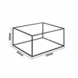 Support buffet - ASIA PLUS - Support en métal - Noir - Hauteur:162mm - compatible avec GN 1/2 & GN 1/4