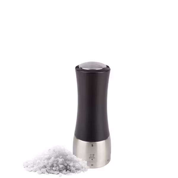 (6 pieces) PEUGEOT | DAMAN-MADRAS - Salt Mill - u'Select Z - Stainless Steel/Chocolate - Height: 160mm