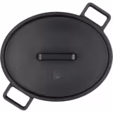 WMF | FLAVOUR - Frying pot oval - 330x260mm - cast iron - 8.6 liters - incl. lid - black