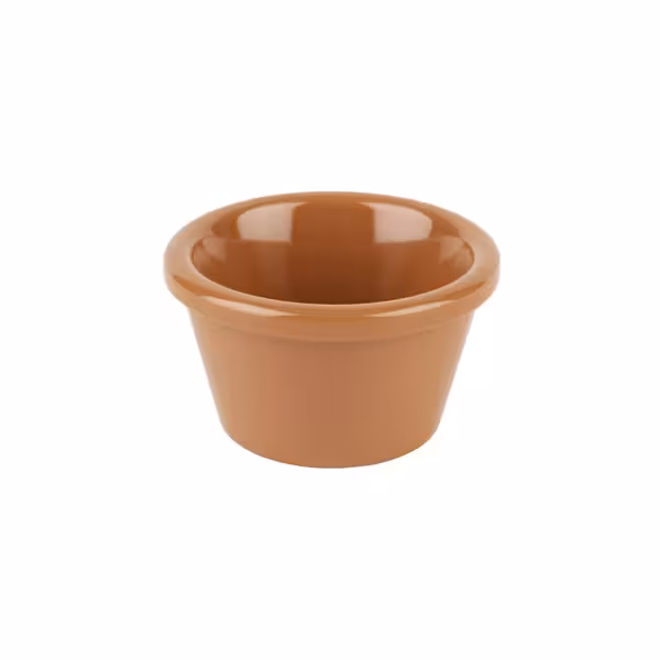 (24 stuks) Dipschaaltje - CASUAL - Melamine - 40ml - rond - Ø60mm - Terracotta