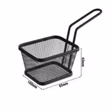 (6 kpl) Annoskori - SNACKHOLDER - ruostumaton teräs - suorakulmainen - 1 kahva - 100x85x65 mm - musta