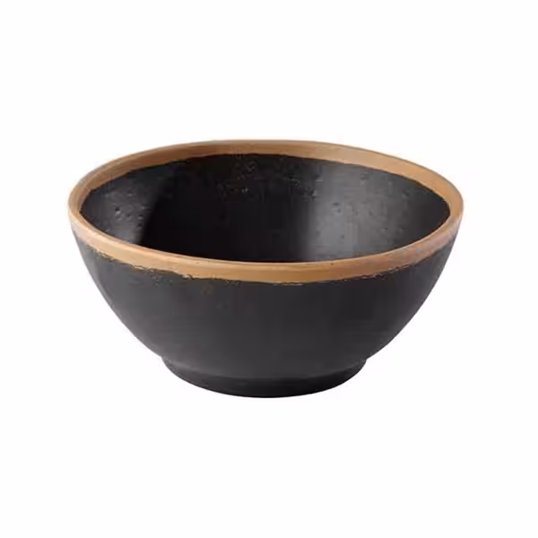 (6 pcs) Coupe - CROCKER - Mélamine - 0,7L - Ø 160mm - Profondeur : 70mm - Brown/Terracotta