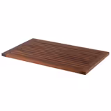 Snijplank - Hout - 58,5x35cm - hoogte: 20mm - Walnoot - antislipvoetjes - geschikt voor dienblad 85225