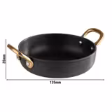 (6 Stück) Serviertöpfchen - CASTORO - Aluminum - 0,3 Liter - Ø 135mm - Grau