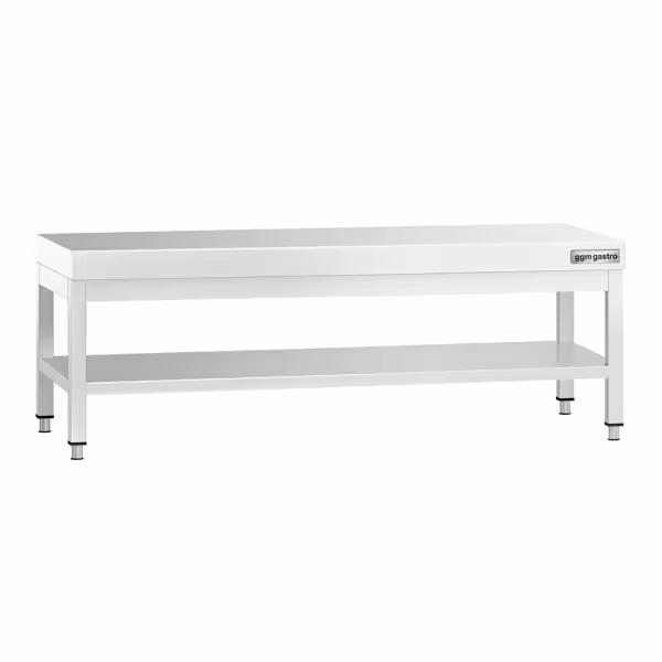 Ανοξείδωτο ατσάλι Ανοικτή βάση - 1600x700 mm - με κάτω ράφι