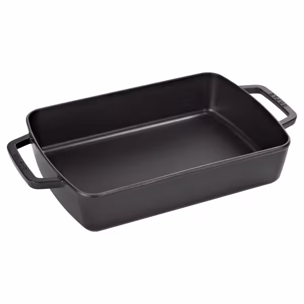 STAUB | Rectangular Cast Iron Baking Dish – 300x200 mm - Black - Grill & Oven