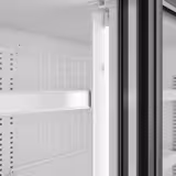 Estante congelador de pared para supermercado - 2 puertas - incl. isla de congelación - gris