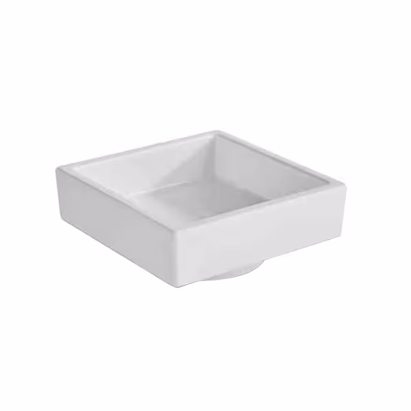 (6 stuks) Schaal - ASIA PLUS - Melamine - 0,05L - vierkant - 75x75mm - stapelbaar - Wit