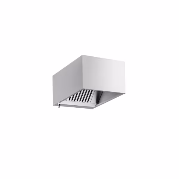 Commercial Wall-Mounted Extractor Hood - 800mm - with Baffle Filters & Lighting
