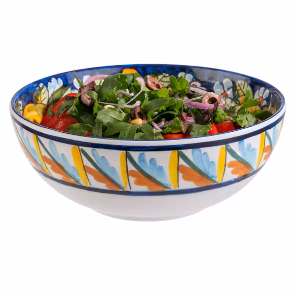 (6 kusů) Miska - MEDITERRANEAN - melamin - 1,2 L - Ø 205 mm - barevná