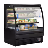 Ψυγείο Self Service συντήρησης - 120,0 εκ - 380 l - με 3 ράφια - μαύρο