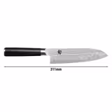 KAI | SHUN CLASSIC - Santoku s vroubkovaným okrajem - 180 mm