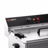 Friggitrice elettrica professionale da banco - 20,4L - 5kW - resistenze esterne - comandi meccanici - con rubinetto di scarico