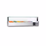 Countertop Prep Well / Refrigerated Topping Unit PREMIUM - with LED Lighting - 1500x395mm - 5x GN 1/3 + 1x GN 1/2